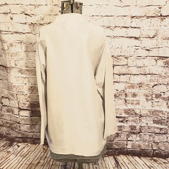 Eileen Fisher 100% Silk Kimono Cardigan Open Front Medium - Picture 5 of 7